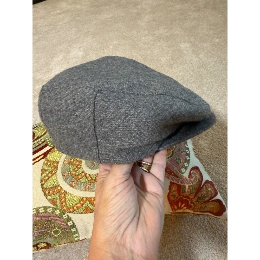 Malroy Distinctive Headwear Wool Flat Cap Ivy Newsboy Hat Gray Large Made USA‎